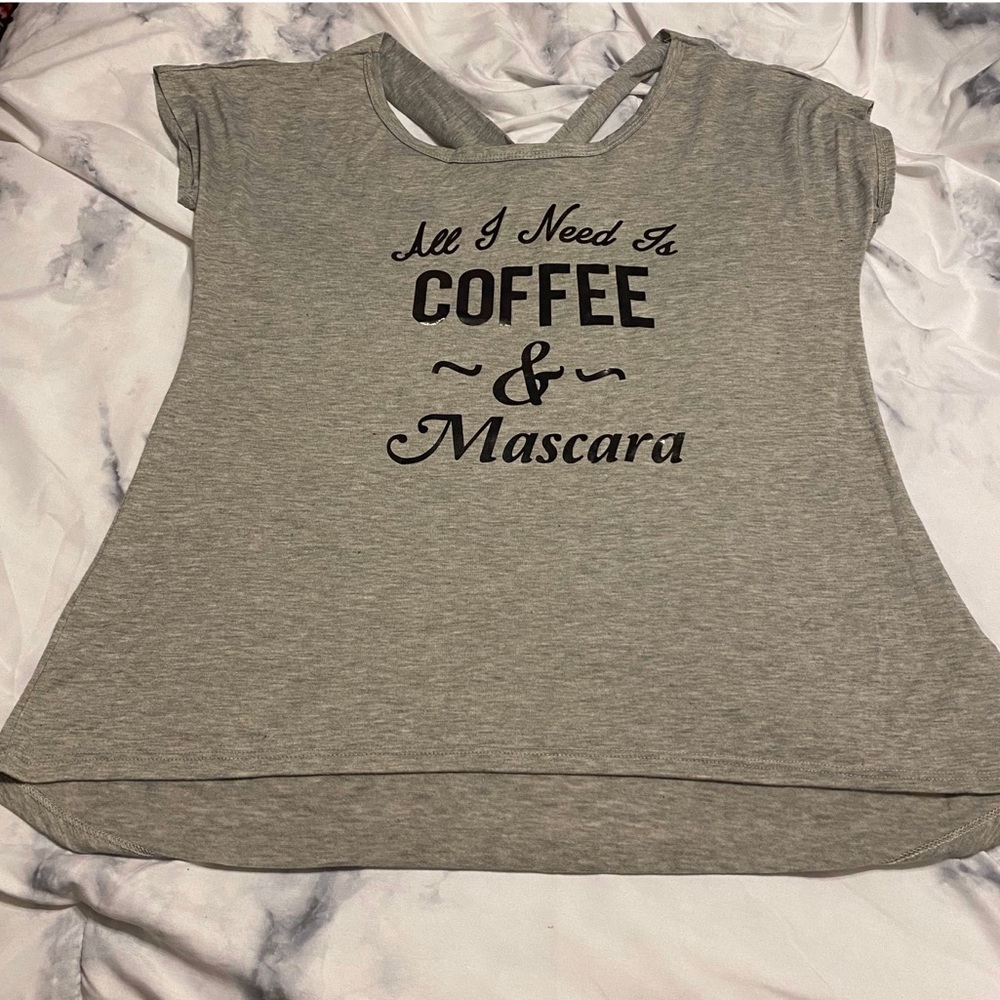 Coffee & Mascara Tie Back T-Shirt